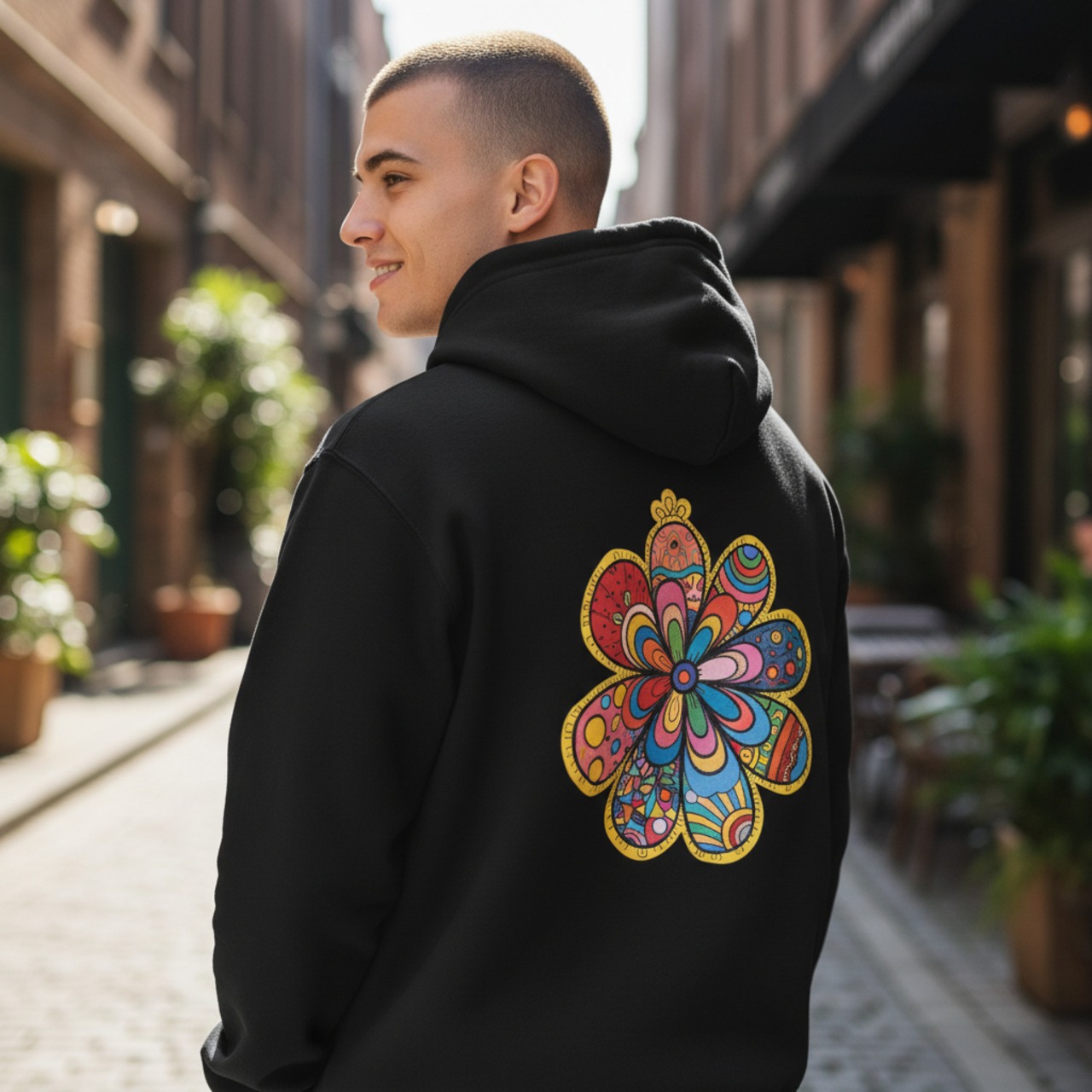 pipi パーカーＸＬ　花びらの想いたち