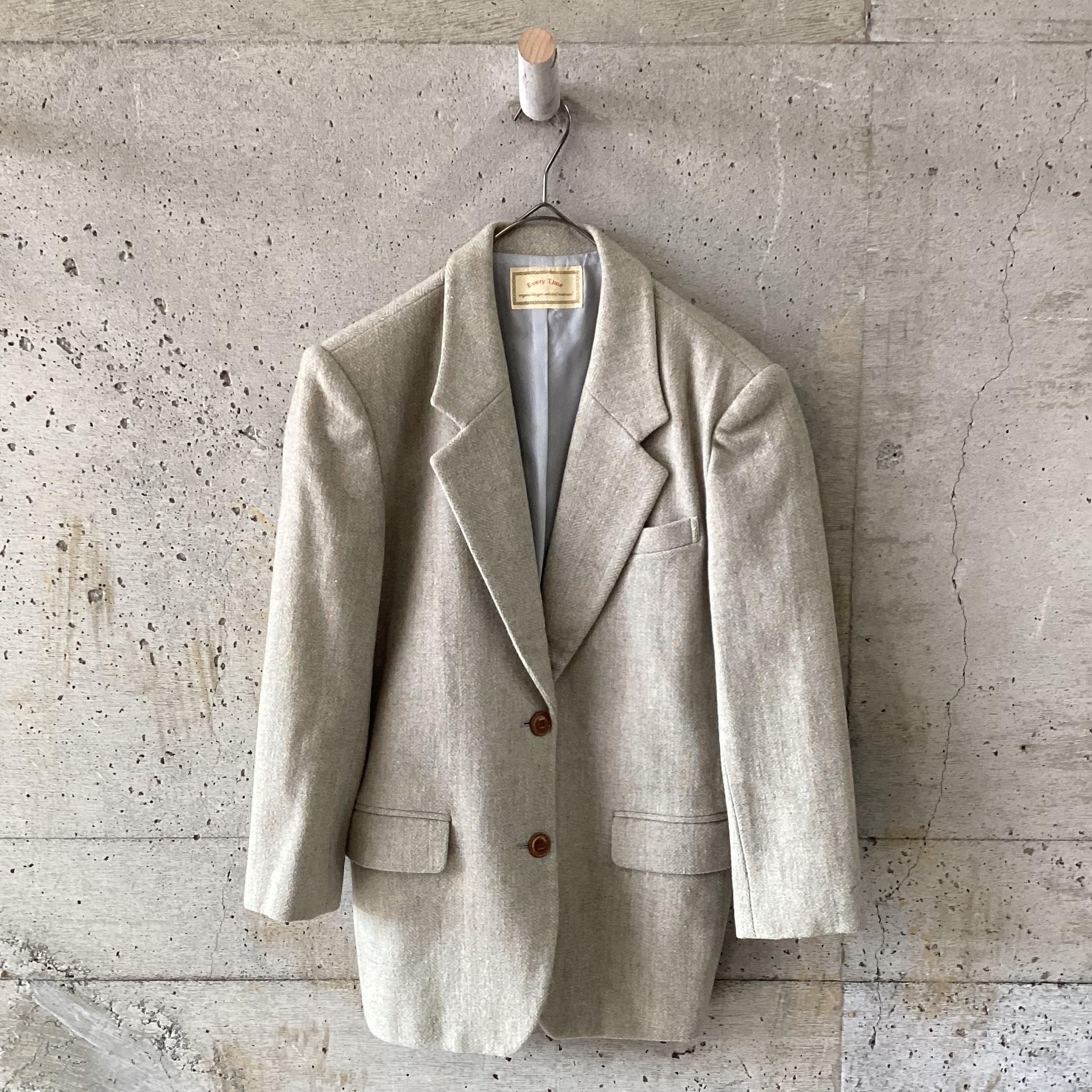 Nepped wool jacket