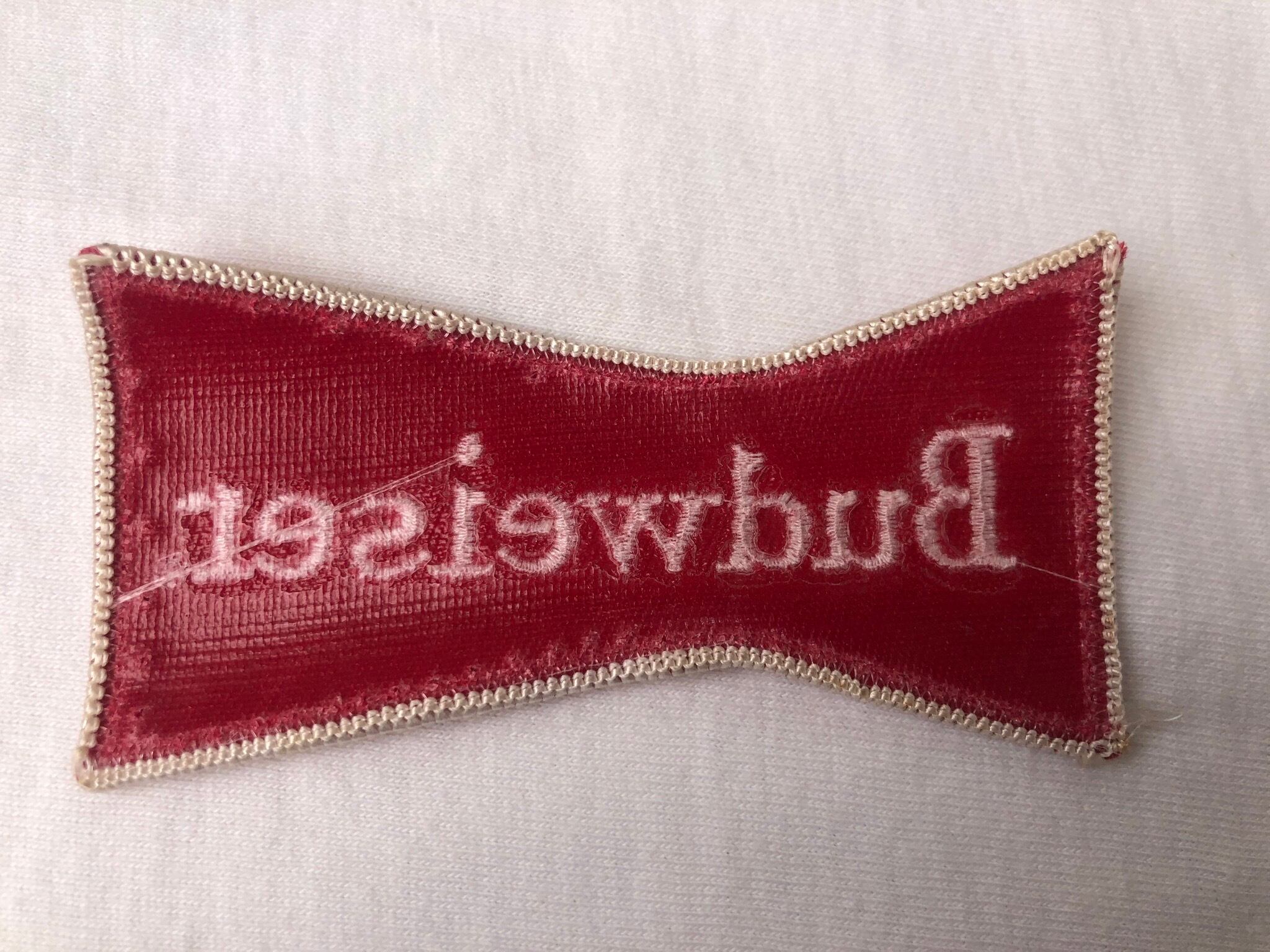一番人気物 BudMan刺繍コーデュロイワッペンベストBudweiser