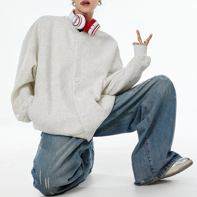 simple baseball jacket　シンプルベースボールジャケット　J0511