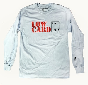 LOW CARD / STACKED LIGHT BLUE L/S TEE