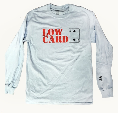 LOW CARD / STACKED LIGHT BLUE L/S TEE