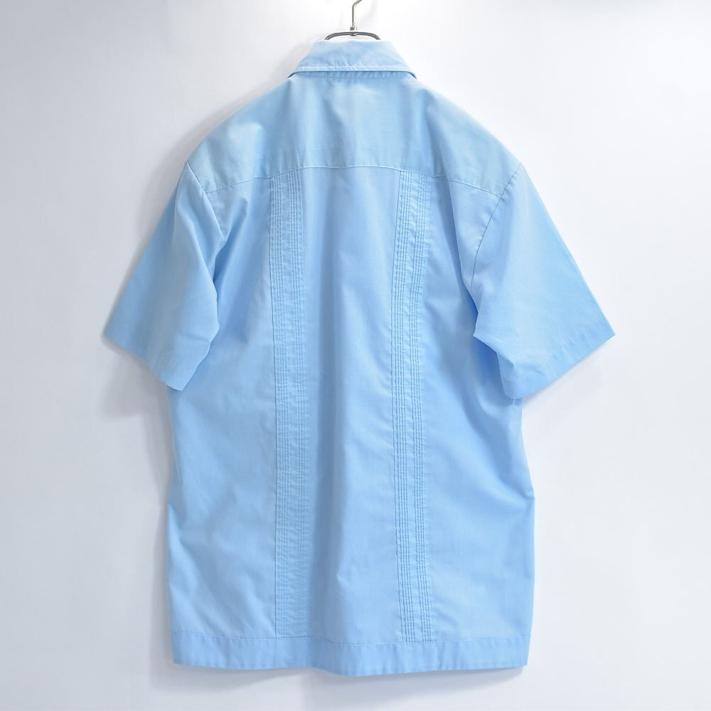 70s GUAYABERA Yucateca グアヤベラユカテカ 刺繍 ピンタック デザイン