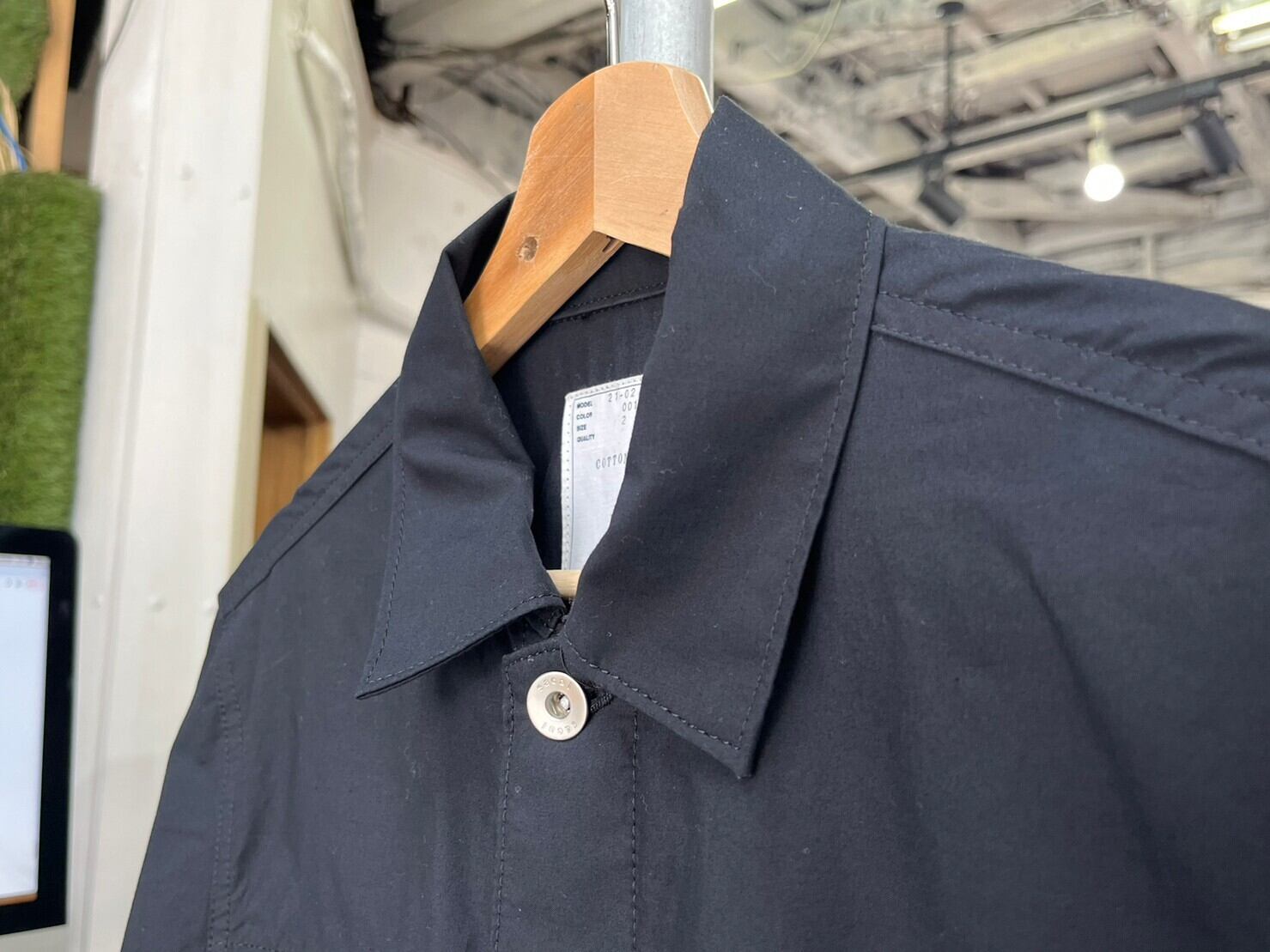 sacai COTTON POPLIN BLOUSON BLACK 2 21-02493M 36873 | BRAND BUYERS 