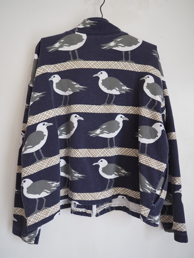 1980’s ~ USA MICHIGAN RAG Co. Seagull Print Sweatshirt／XL