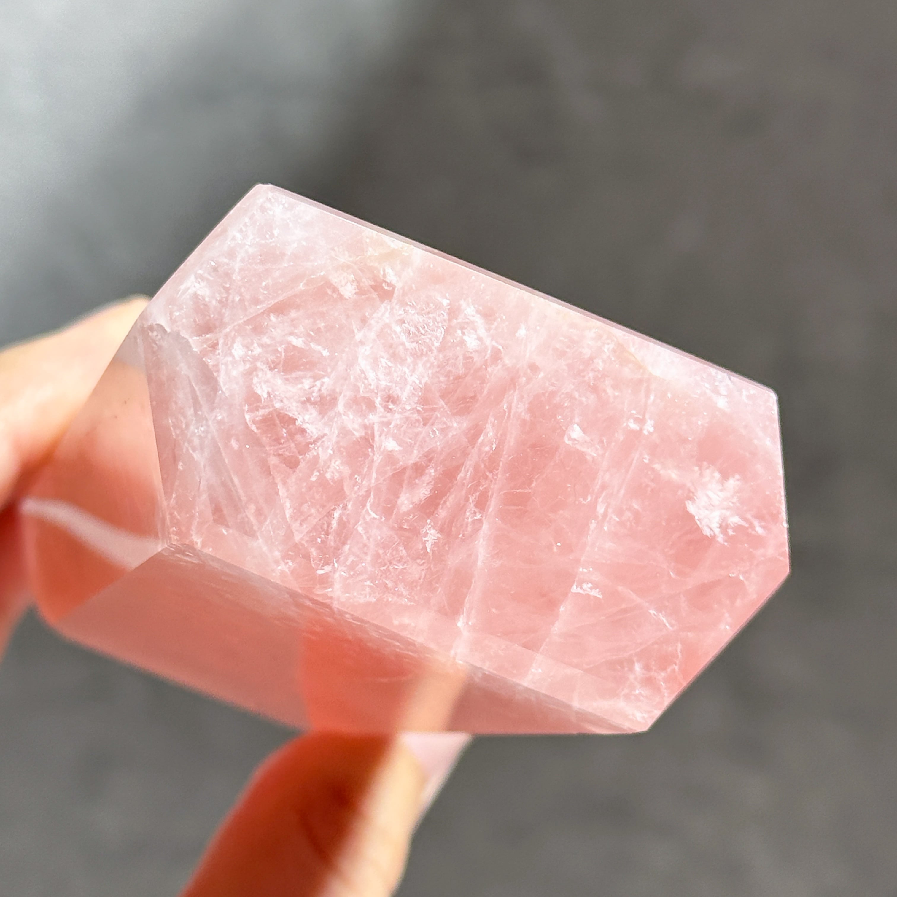 Big【高品質】バイーア産ローズクォーツ タワー14◇ Rose Quartz
