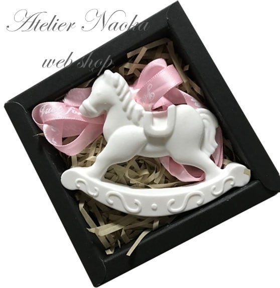 X'masアロマストーン木馬&雪結晶