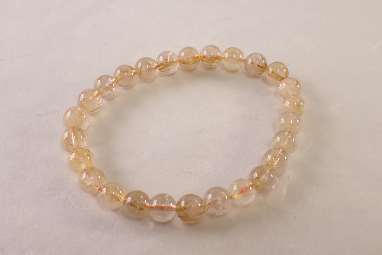 ルチルクォーツブレスレット　 [D12‐119]