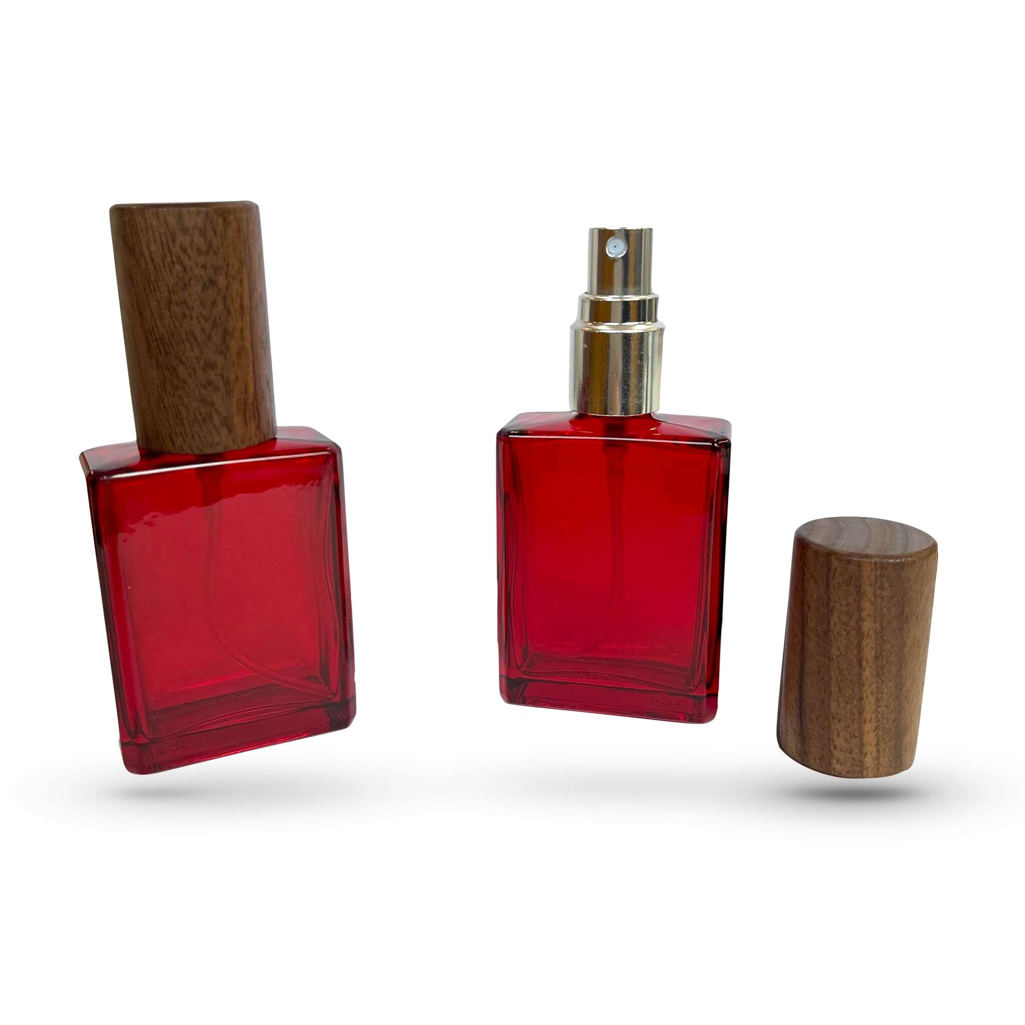 薄型 ウォールナッツ キャップ スプレー 15ml 容器 】1本 レッド 赤