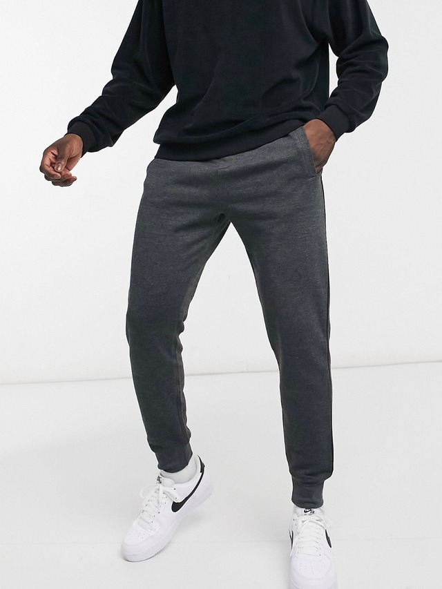 jogger fit pants / chacol gray