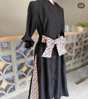 ワイドリボンkariyushiワンピース black