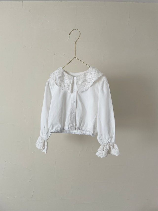 cotton lace collar blouse No.240
