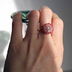 Muse Sun Flower Ring -Pink-