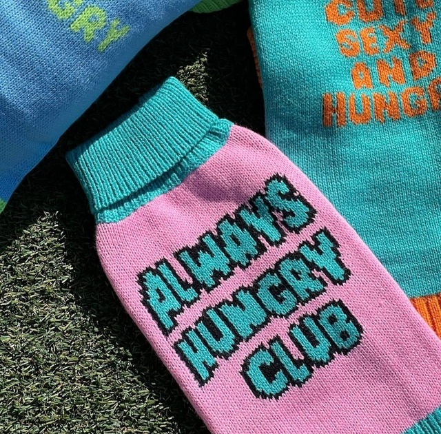 即納【ALWAYS HUNGRY CLUB】ALWAYS HUNGRY セーター《2Color》