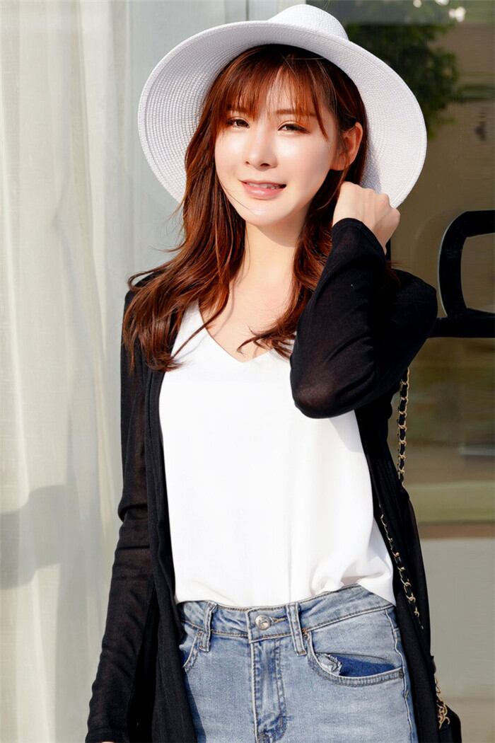 超人気インスタグラムで話題 春 夏 ニット シフォン 細い 日焼け止め衣類 日常ミックス ドレス コート