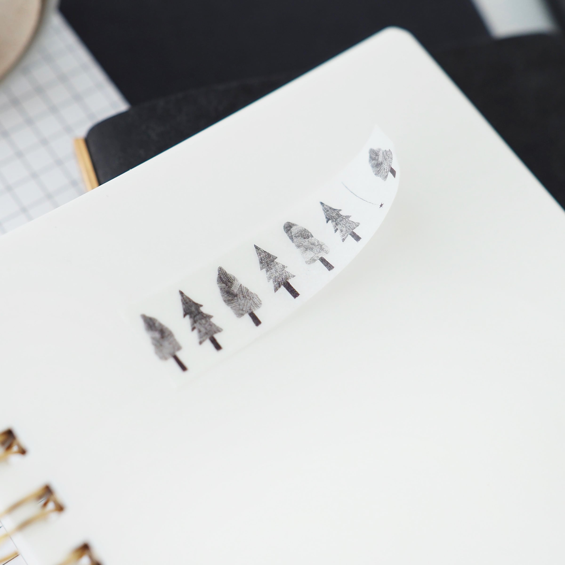 マステ帳｜ブラック | ASANEL