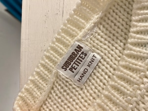 pink×blue×gray square sweater