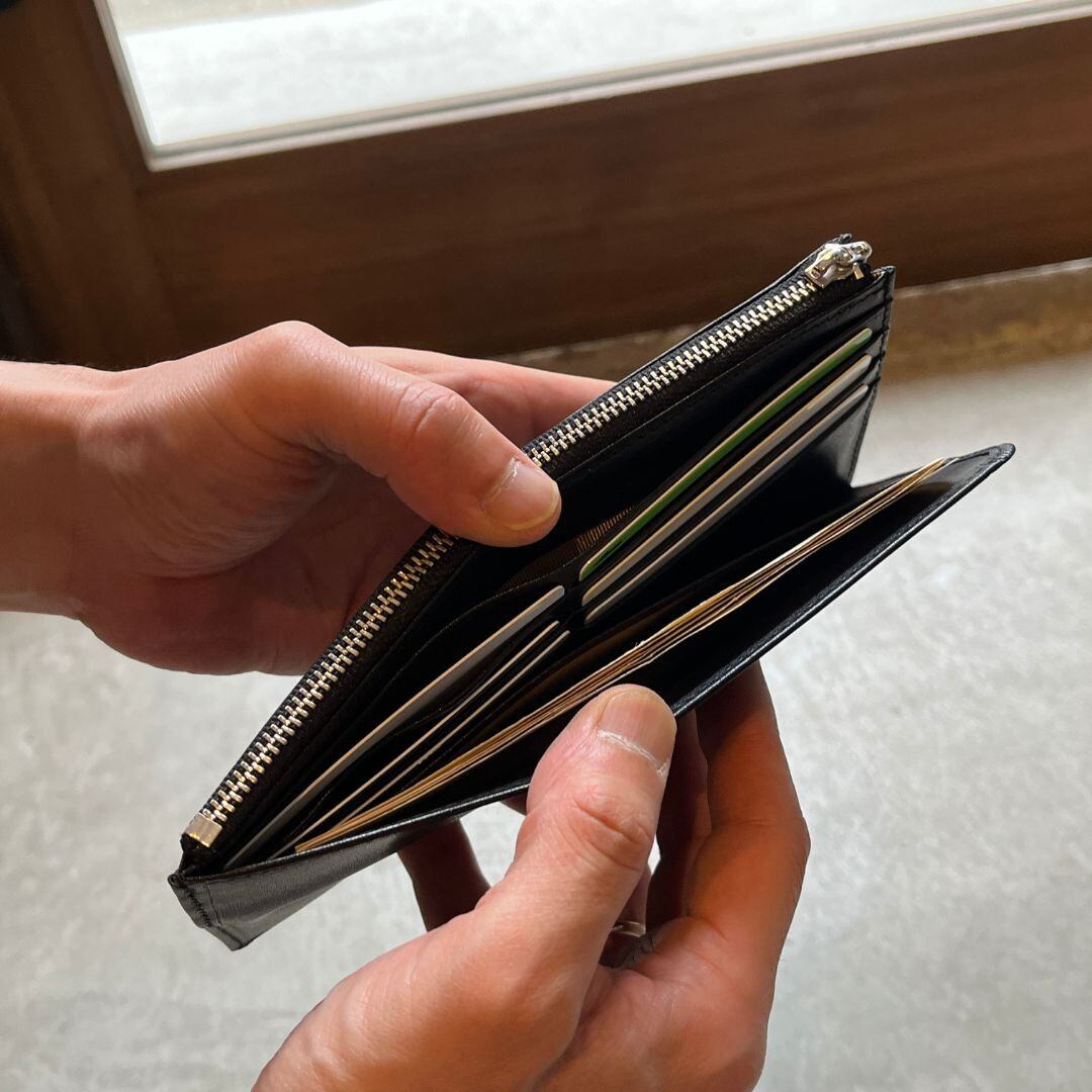 栃木レザー】本革 ロング フラグメントケース〈Leather Long Fragment