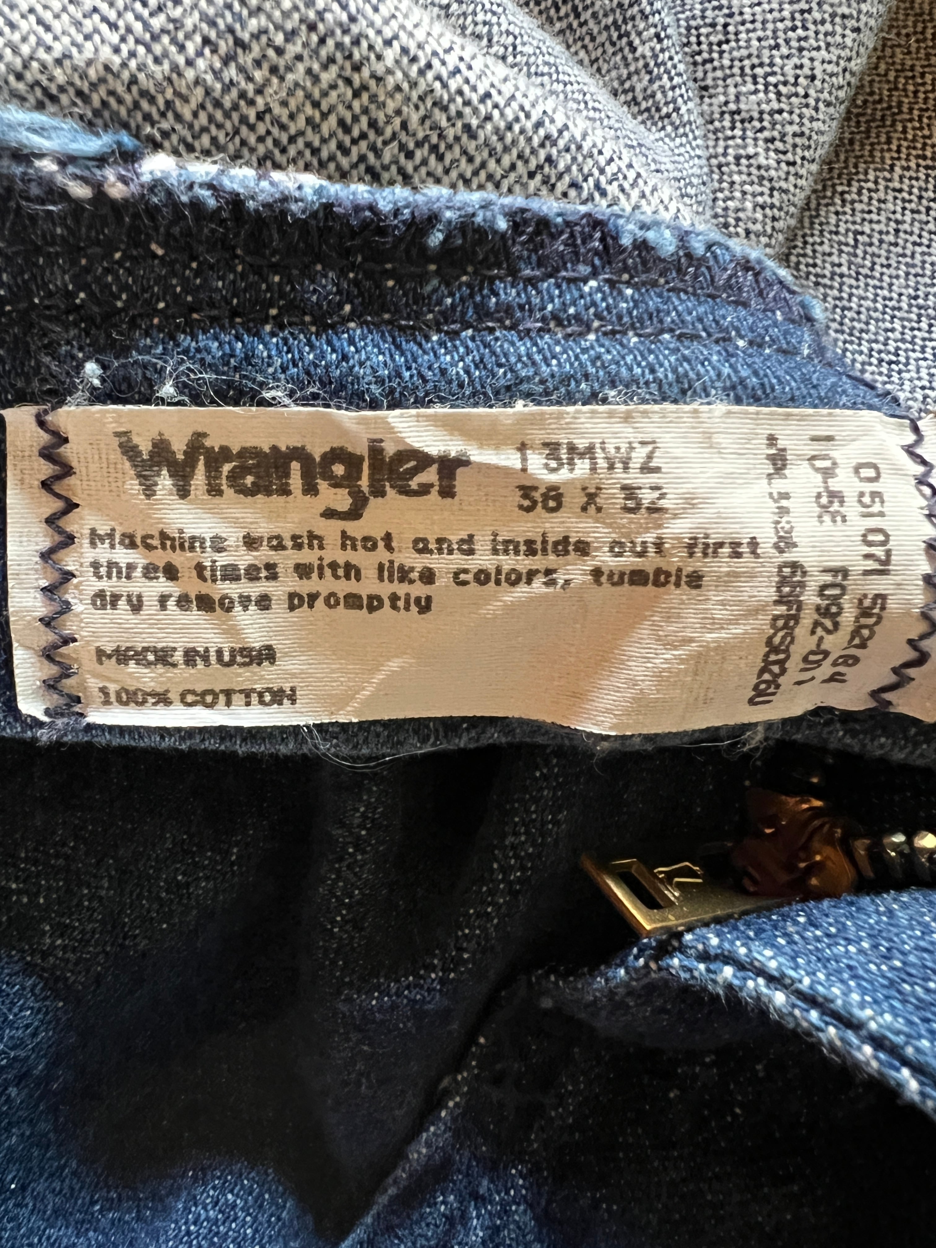 80's〜 Wrangler 13MWZ デニムパンツ 濃紺 表記(36×32) USA製