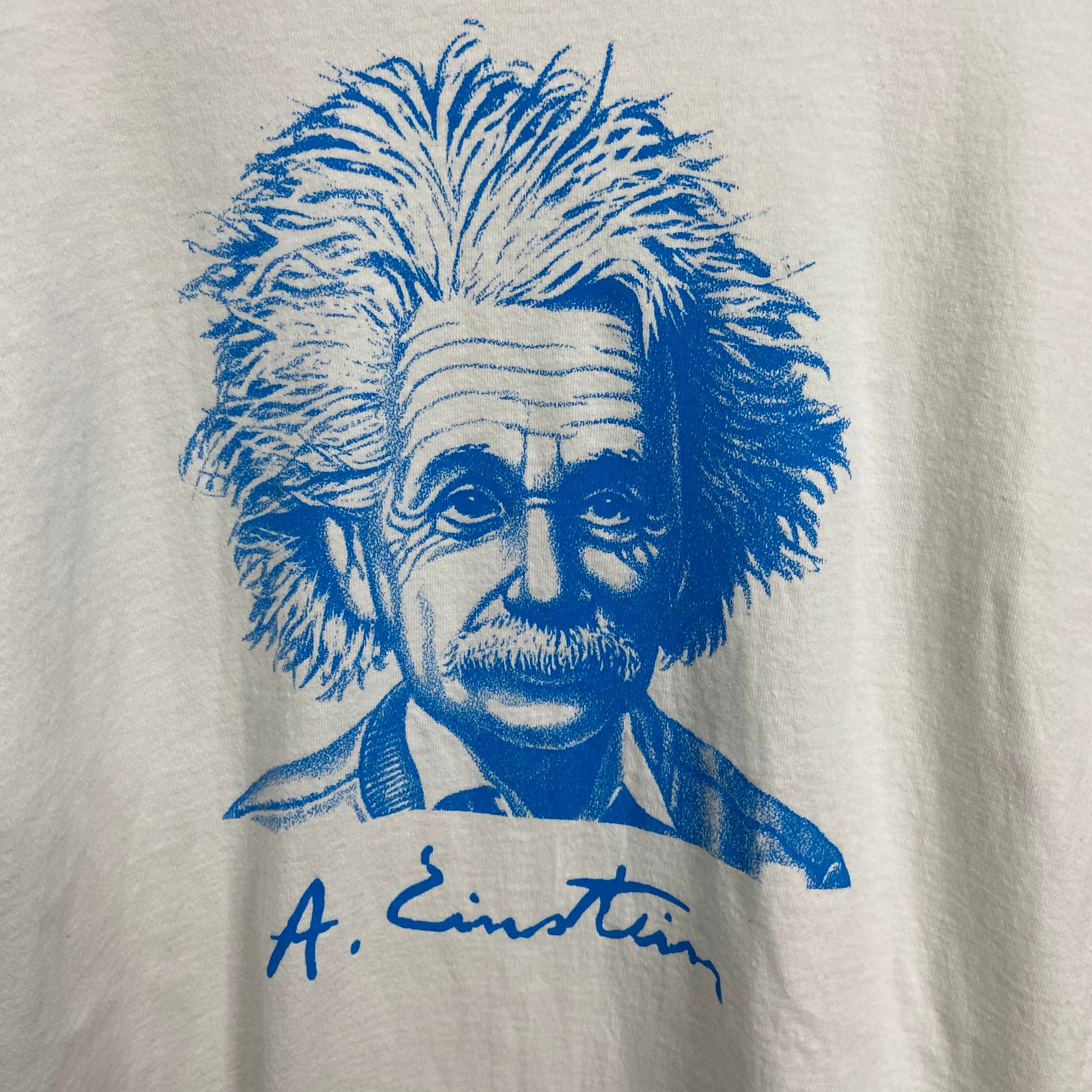 90s USA製 アインシュタイン プリントTシャツ 偉人t 白 L | 古着 90s USA製 アインシュタイン プリントTシャツ 偉人t 白 L | 古着