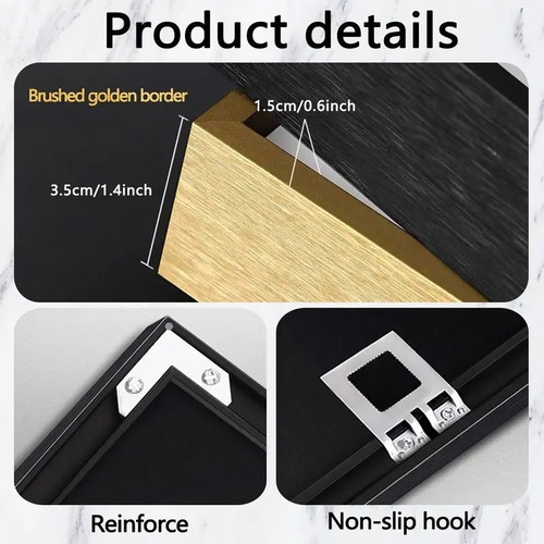 絵 額縁黒 冬の絵 冬季 額縁付き ウォールアート 40 × 60cm フレーム付きウォールアート スノーウィンター ペインティング ベッドルーム エステティック リビングルーム バスルーム アンティークスタイル 大きなウォールアート オシャレ