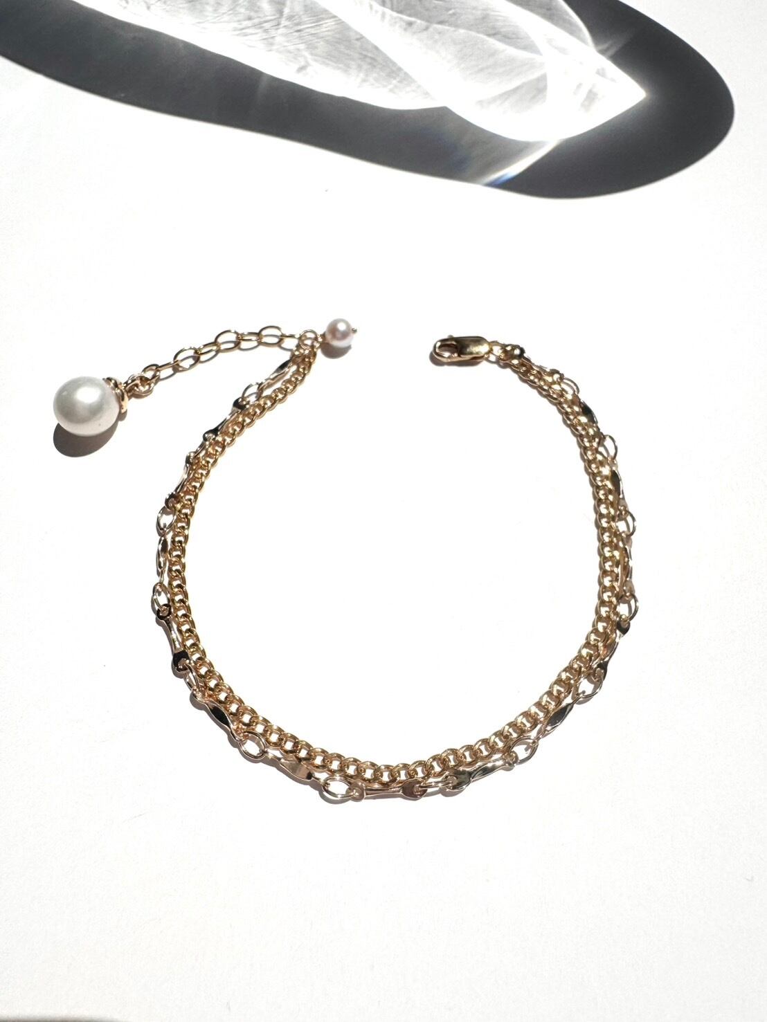 【衣】coscos パールチェーンブレスレット