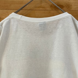 【piedge】日本製 プリント Tシャツ イラスト ダメージ加工 L相当 古着