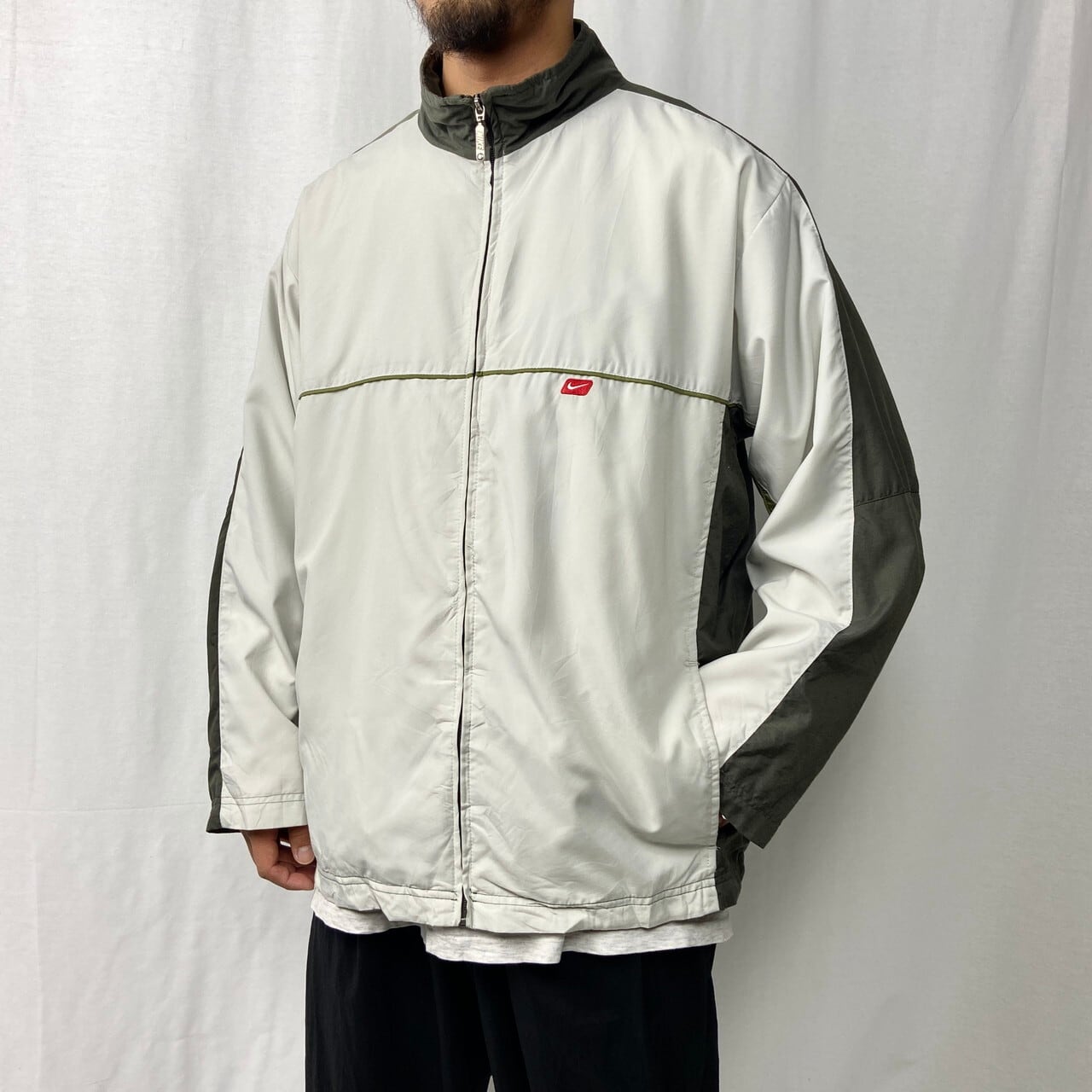00年代 NIKE ナイキ ナイロン トラックジャケット メンズXL相当 古着 