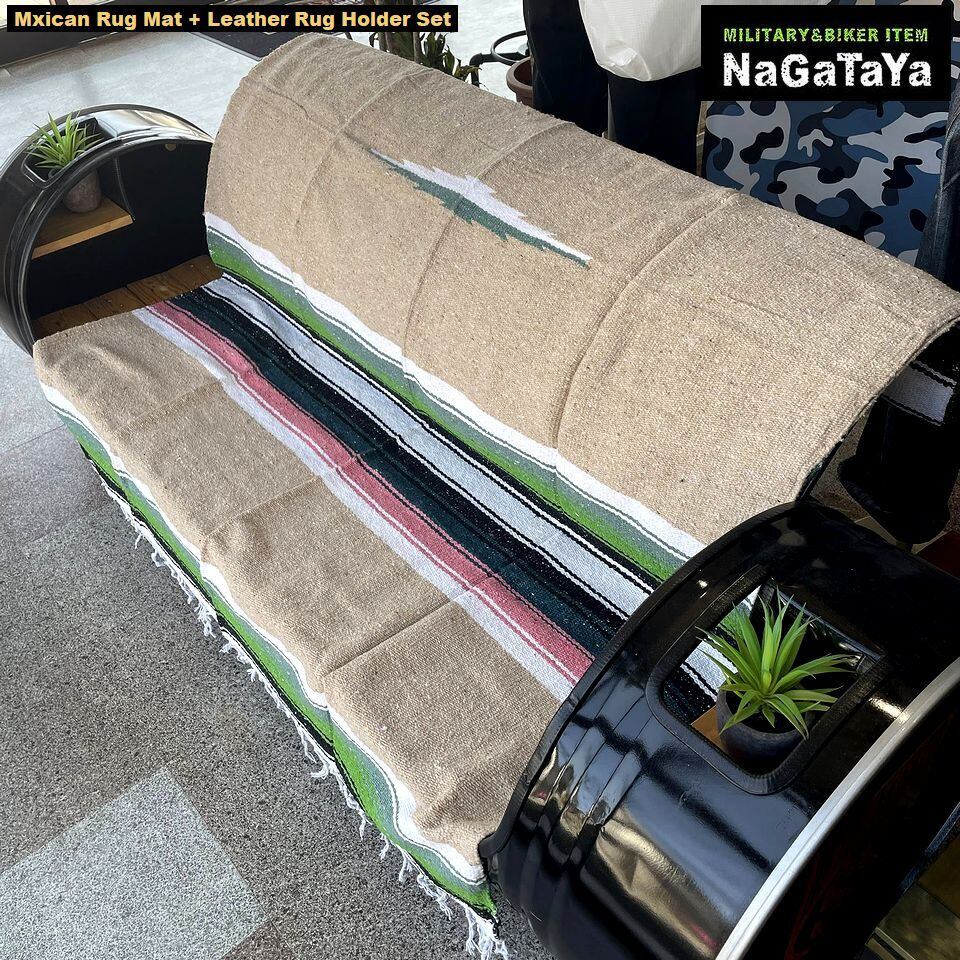 メキシカン チマヨ柄 ラグマット 西海岸インテリア エシカル