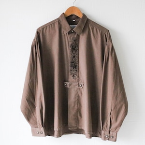 後染め Tyrolean shirt