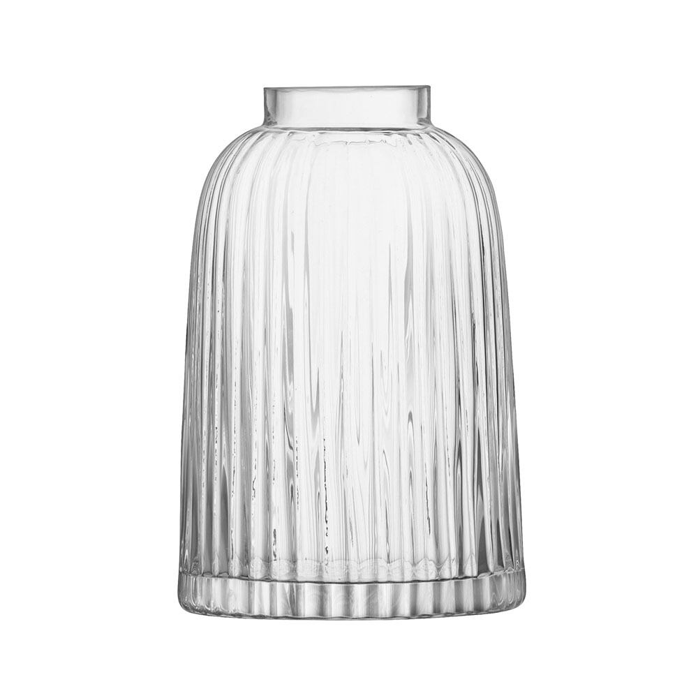 LSA エルエスエー Pleat Vase クリア LPT01 G1399-20-301 高さ20cm / フラワーベース 花器 花瓶