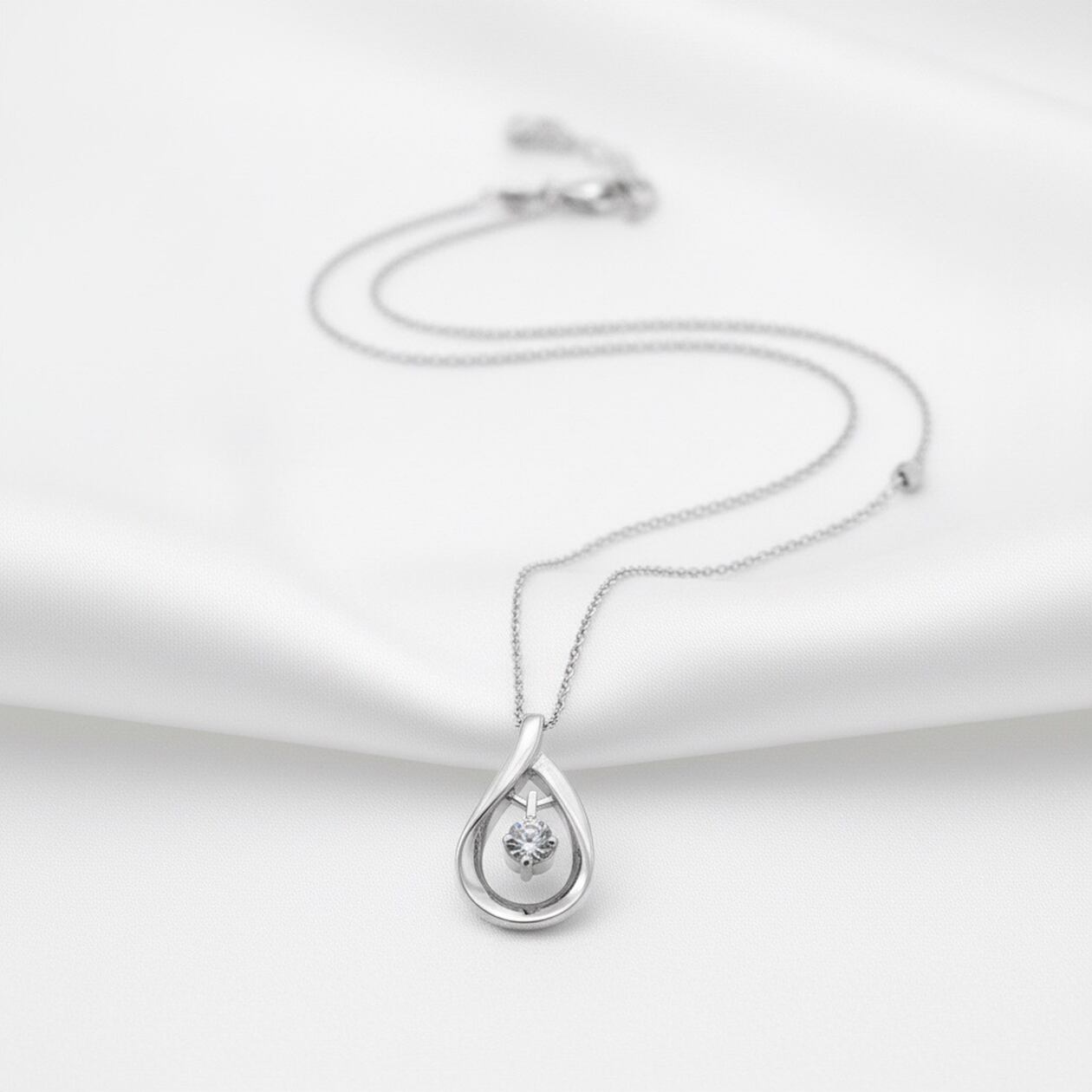 SILVER925 ESCARGO TOP NECKLACE/シルバーネックレス 一粒ドロップネックレス｜シルバー925【svn03】 | ATELIER ECUDES