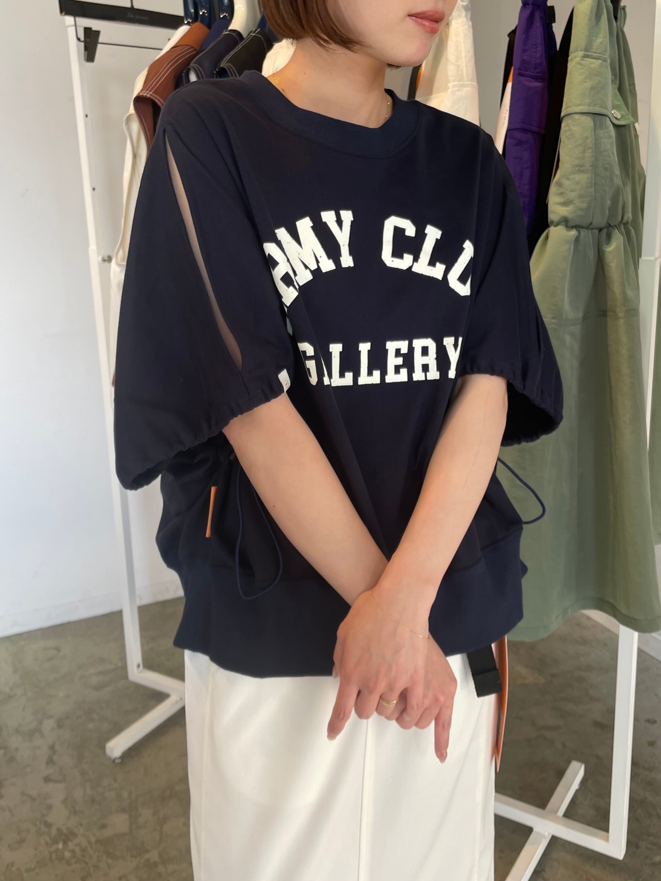 Mewl/ボーダーフリルスリーブTOPS | 20ｰtwentyｰ