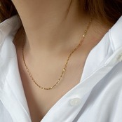 ステンレス ペタルチェーン ネックレス SN051