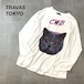 TRAVAS TOKYO トラバストーキョー 猫柄 キャットヘッド ロンt