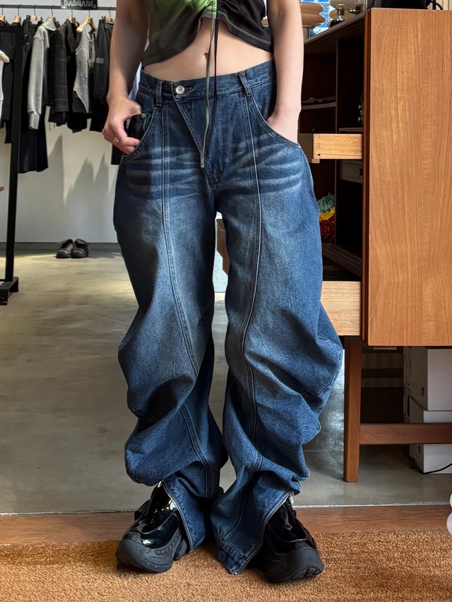 【再入荷 | WOMEN】POOLDE プールデ / デニム / LIQUID DENIM PANTS