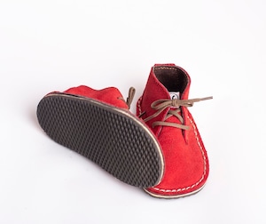 【即納】suede shoes (red) スエードベビーシューズ　レッド