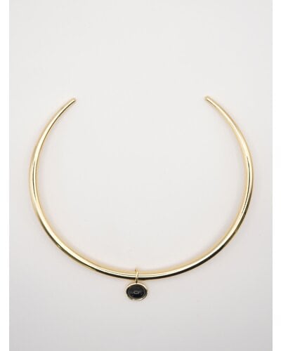 【CHIGNON】[0055-343SH] オニキス2WAYメタルチョーカー