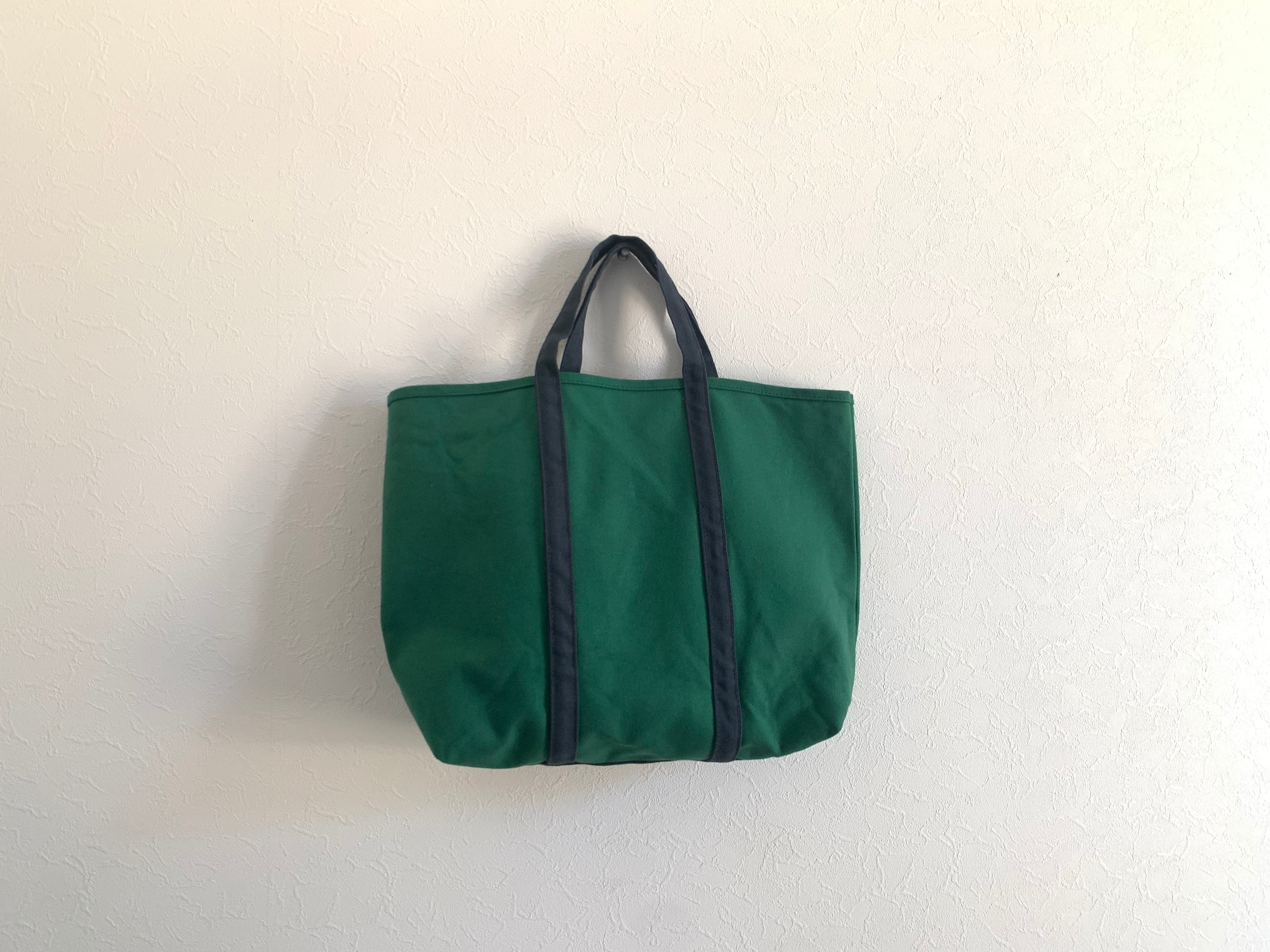 BESS TOTE ( M ) 常盤緑×ネイビー 帆布バッグ | BLUESTORES