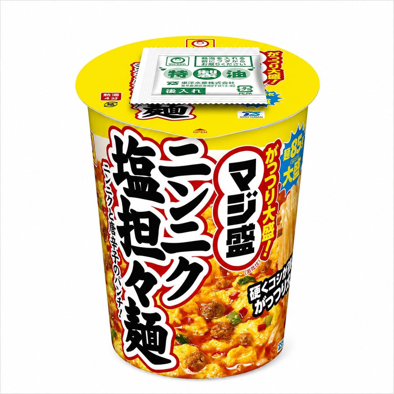 【ケース販売】マルちゃん マジ盛りニンニク塩担担麺 12個入り