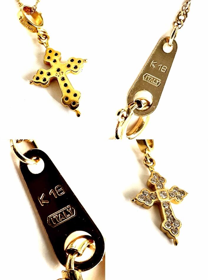 Loree Rodkin ローリーロドキン 18K MINI GOTHIC CROSS PENDANT Yellow