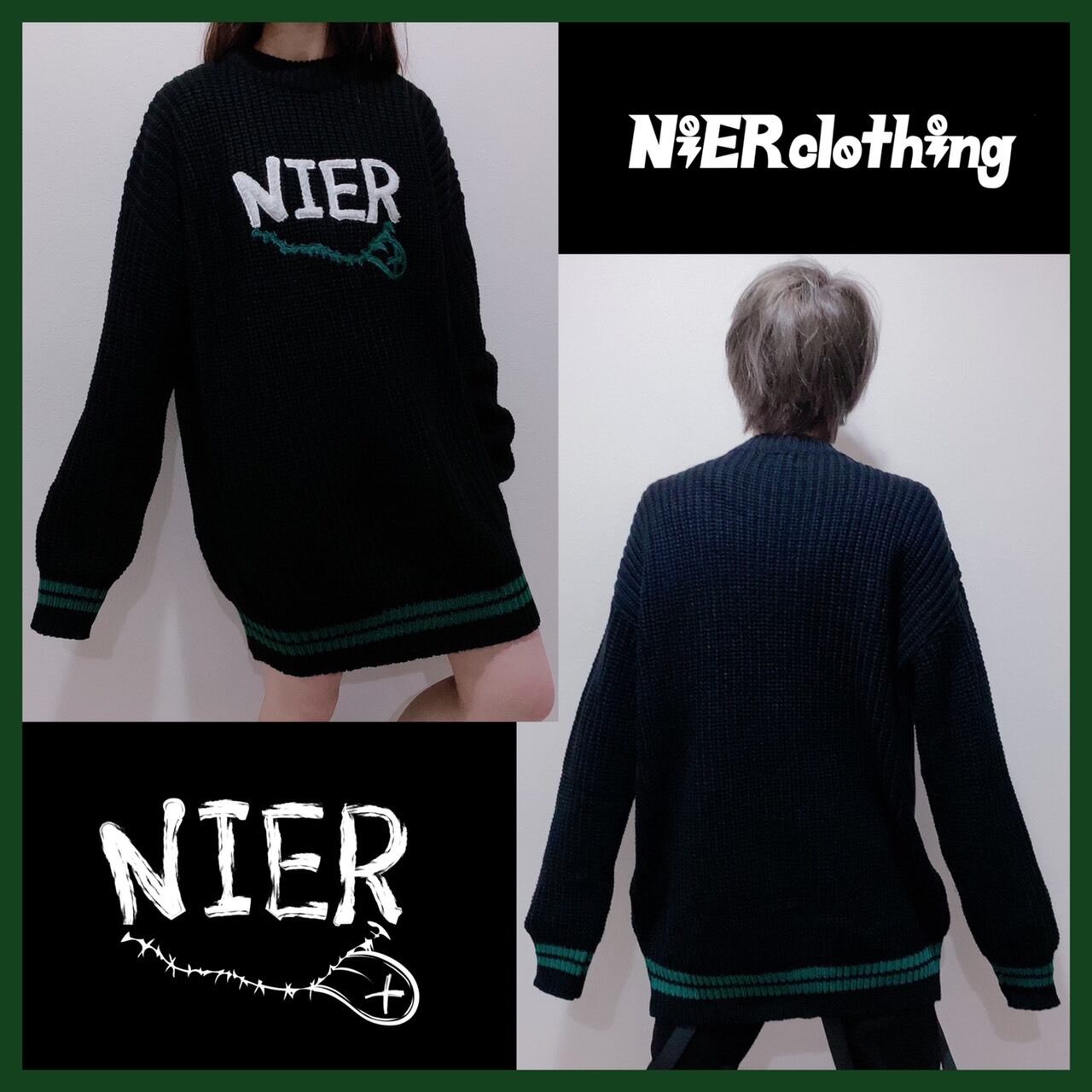 NieR Original black jumper(ミスプリント品)