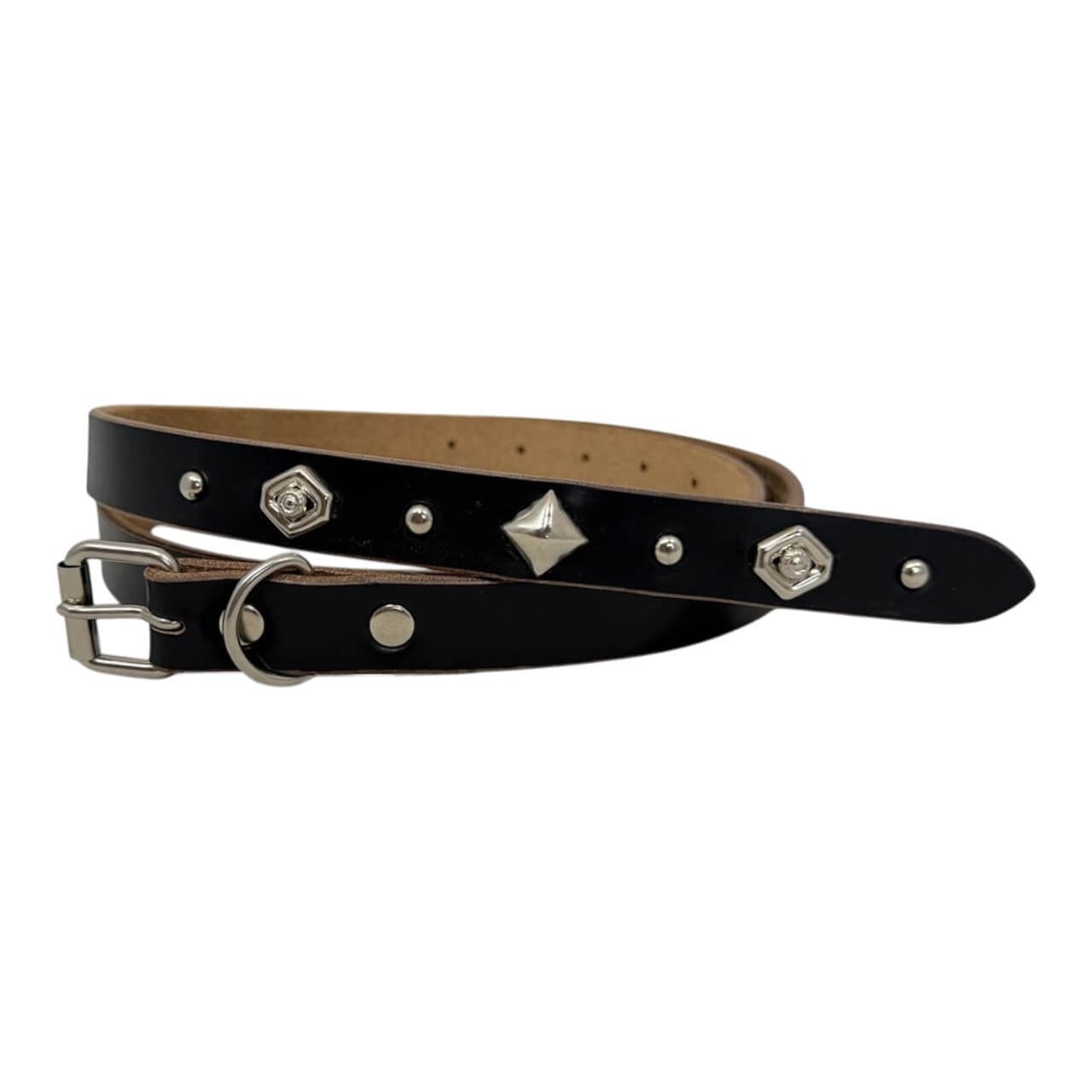 Re-ACT / Studs Sword tip Narrow Long Belt - スタッズ ソードチップ