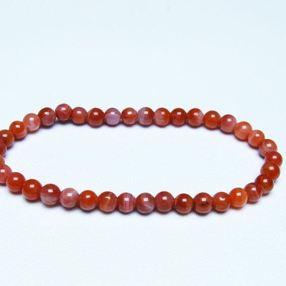 ナンホーンアゲート ブレスレット 5mm アゲート ブレス 一点物 メール便可 [M便 1/10] 111-47464