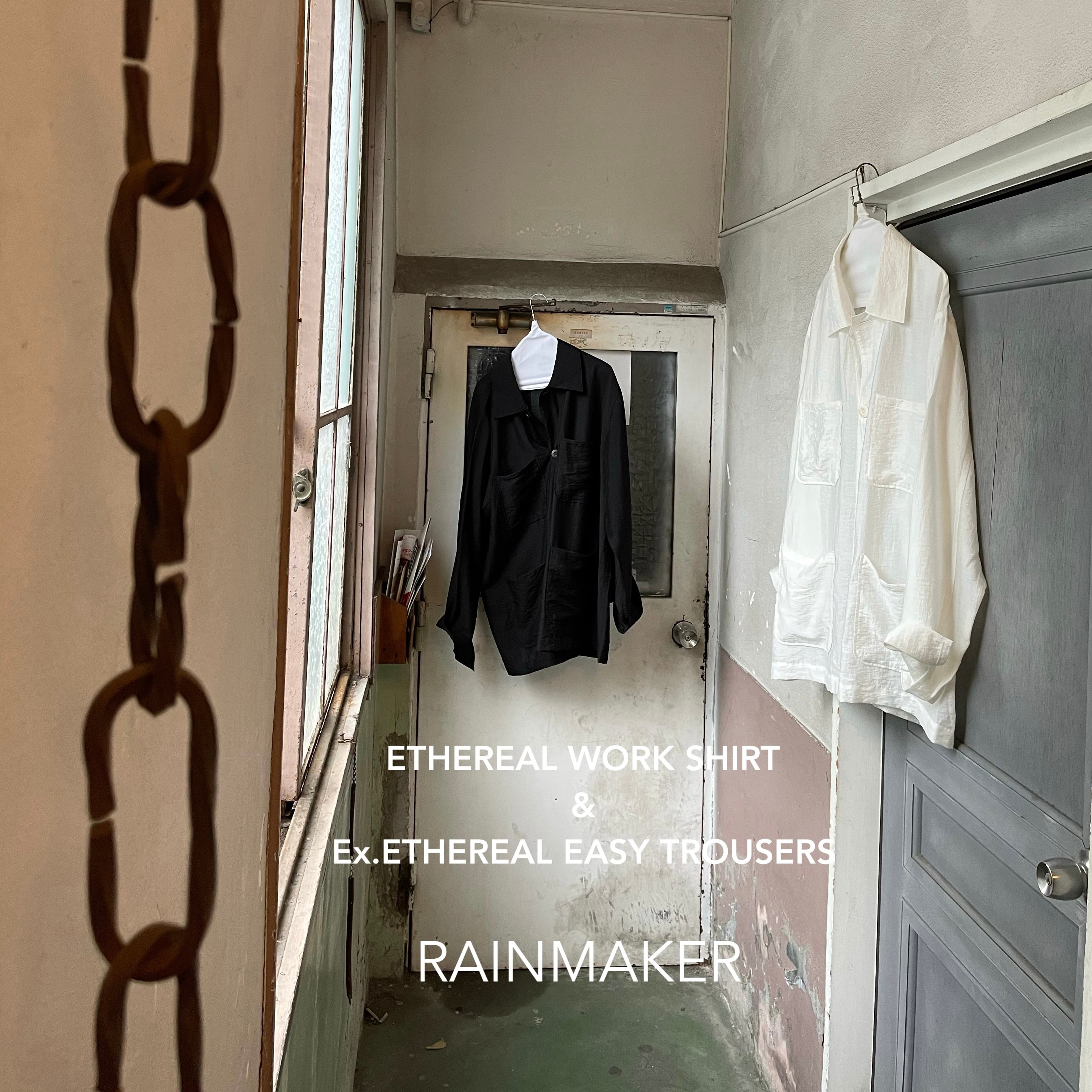 RAINMAKER】ETHEREAL WORK SHIRT_BLACK | marfa store