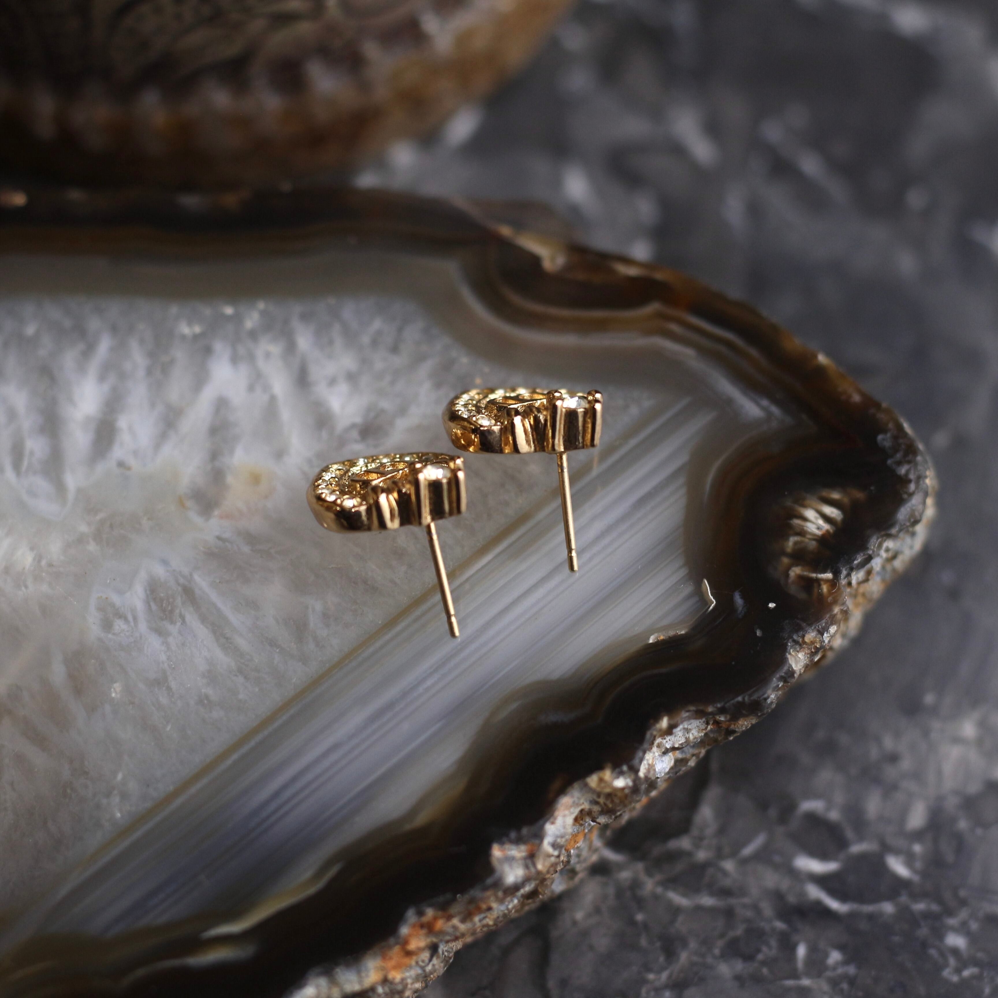 DIORダブルCロゴ ストーン装飾 ピアス(片耳用) Christian Dior LOGO CLEAR STONE DESIGN EARRING/クリスチャン