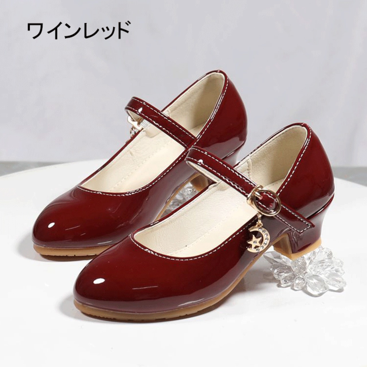 発表会用フォーマルシューズ/20cm】ストラップ、シルバー 土臭く 