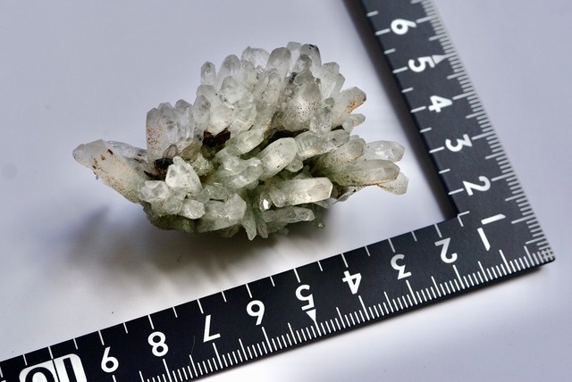 クォーツ/クローライト/スファレライト/チャルコパイライト  Quartz/Chlorite/Sphalerite/Chalcopyrite