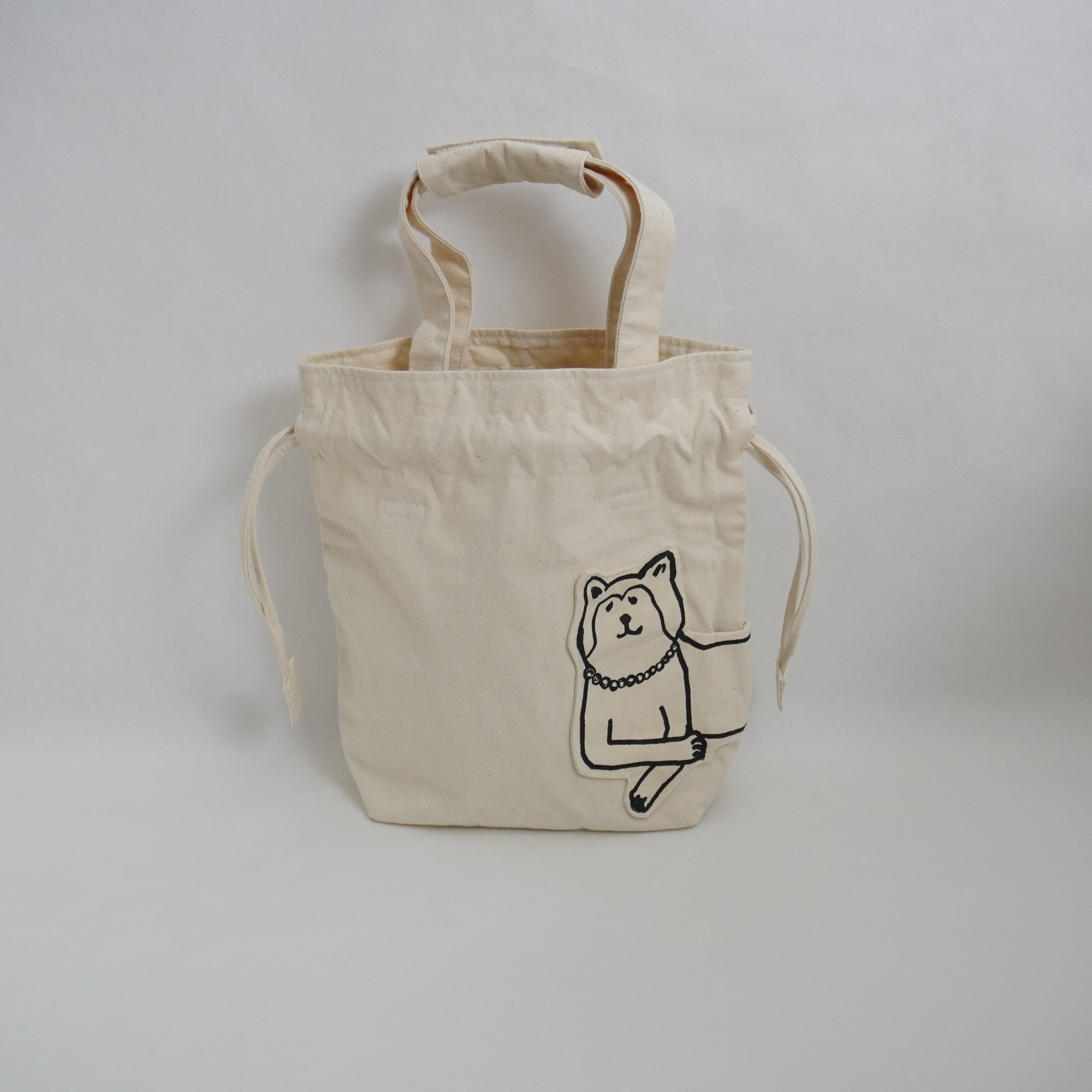 秋田犬の大館くん巾着バッグ | OJIZAKKA