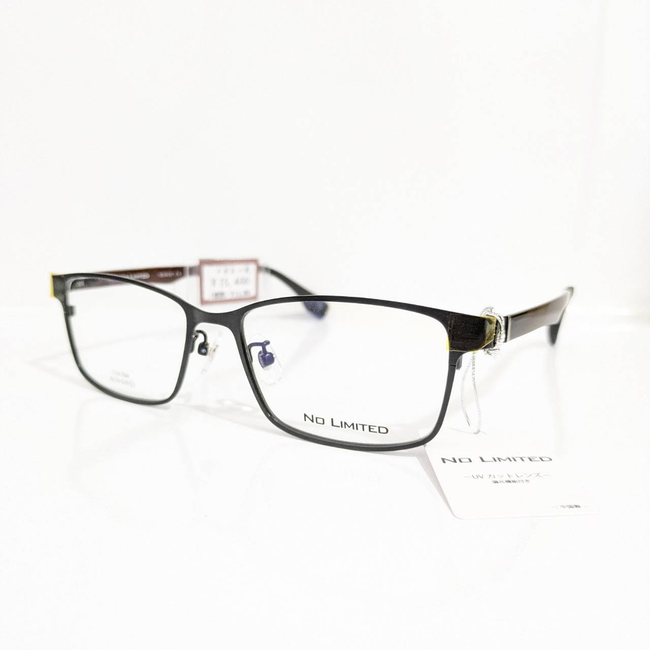 【NO LIMITED】スクエアメタルフレーム サングラス グレー